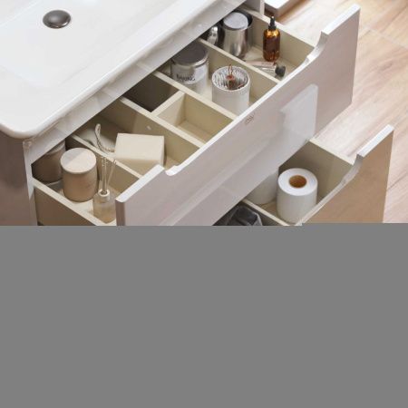 Тумба с раковиной Alavann Berta ALV0969000 80х50 подвесная цвет белый