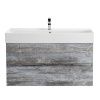 Тумба под раковину Cezares MOLVENO 46 MOLVENO 46-100-2C-SO-LG 100х50 подвесная цвет серый