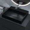 Раковина из искусственного камня Uperwood Tanos Quartz 291030050 50х40 накладная цвет черный