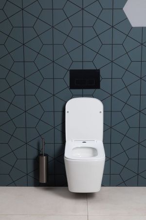 Унитаз подвесной Logan 00342541 белый с сиденьем микролифт безободковый смыв Торнадо