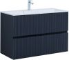 Тумба под раковину Aquanet Джейн 00313304 100х40 подвесная цвет синий
