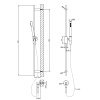 Душевой гарнитур Gessi Habito 70042#031 настенный хром