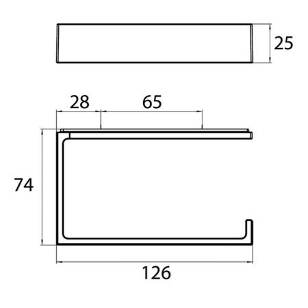 Бумагодержатель Emco Liaison 1800 001 02