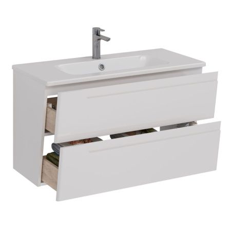 Тумба под раковину LeMark Miano LM06M100T 100х40 подвесная цвет белый