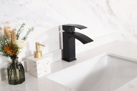 Смеситель Gid Cascada Victoria L120-BM-K (L120BMK) на раковину черный матовый