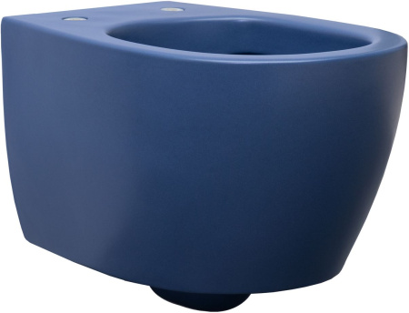 Чаша унитаза подвесная Allen Brau Fantasy 4.11004.ID цвет синий без сиденья безободковая каскадный смыв