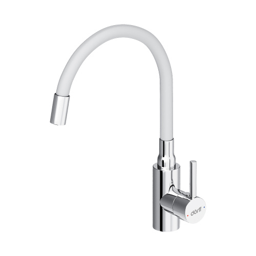Смеситель для кухни Dorff Logic D3007633 на раковину/на столешницу белый без термостата - фото 2