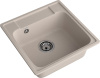 Кухонная мойка Granfest Quarz 48 песочный 48х48 цвет бежевый поверхность матовая