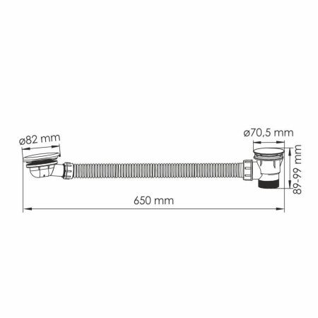 Слив-перелив Wasserkraft Asphe 7700 A333 розовый