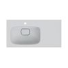 Раковина из искусственного камня СанТа Венера 900173 90х40 накладная цвет белый