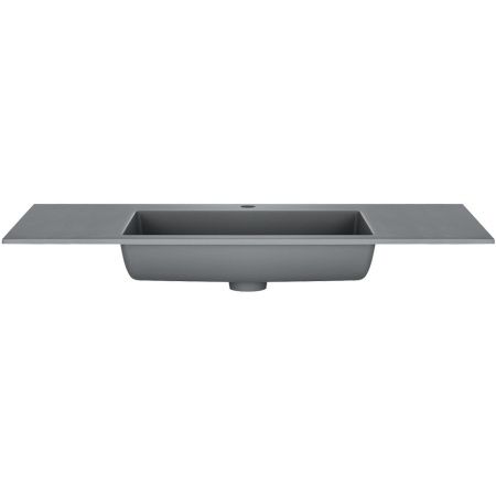 Раковина из искусственного камня Vincea VCB-13100G 100х50 встраиваемая цвет серый 1 отверстие под смеситель