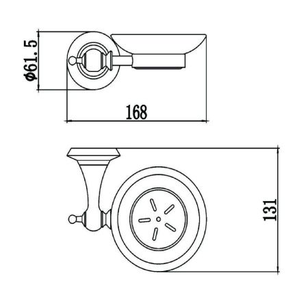Мыльница Savol S-06959W