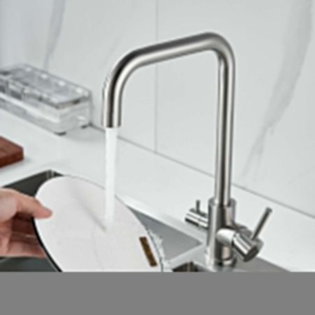 Смеситель для кухни Raffine F118L на мойку сатин