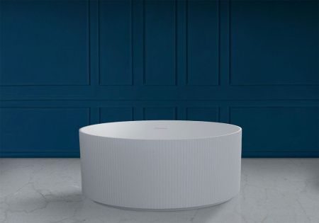 Ванна из искусственного камня Abber Stein AS9679 150х150 отдельностоящая круглая с ножками