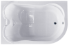 Ванна акриловая Royal Bath NORWAY RB331100K-L 180х120 пристенная асимметричная с каркасом
