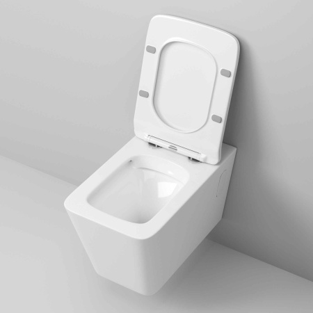 Унитаз подвесной Grossman Санфаянс GR-4414S белый глянцевый с сиденьем микролифт безободковый каскадный смыв