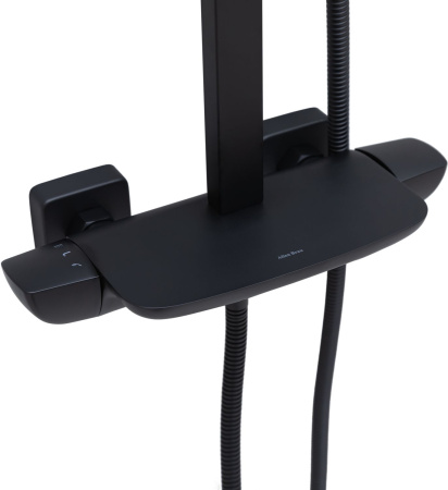 Душевая стойка Allen Brau Infinity 5.21030-31 настенная цвет черный