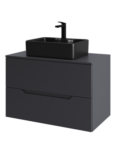 Тумба с раковиной Orange Line Li-80TugMDF+B01-475MB 81х46х68 - фото 2