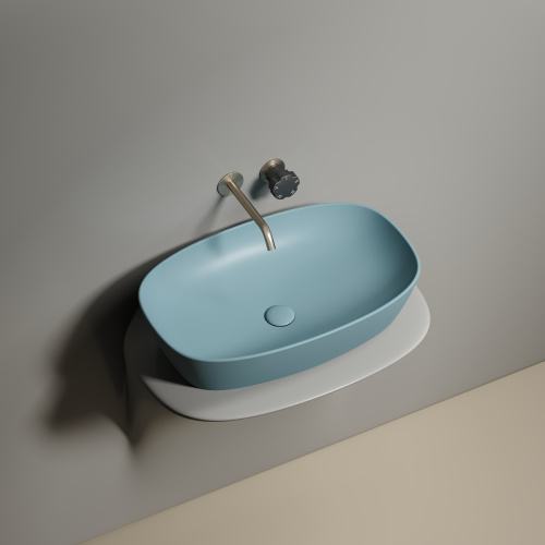 Раковина Ceramica Nova ELEMENT 60 см CN6049MLG накладная цвет зеленый матовый - фото 2
