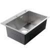 Кухонная мойка Melana ProfLine D6045H+4 сатин 60х45 цвет серый поверхность полированная