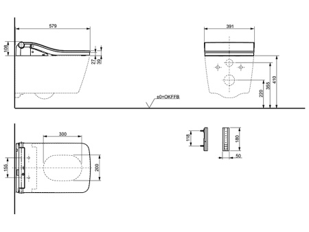 Крышка-биде TOTO TCF803CG