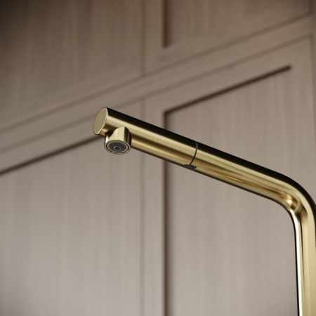 Смеситель для кухни Sancos Spin SC4015BG на мойку золото