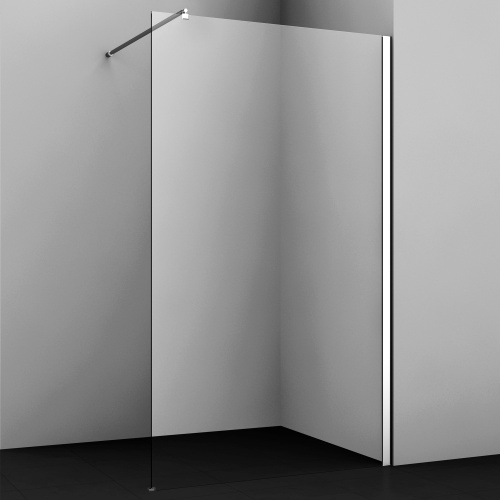 Душевая перегородка WasserKRAFT Rossel 28W 28W40 120x200 стекло прозрачное 8 мм - фото 2