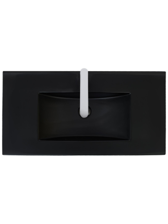 Раковина из сантехнического фаянса WeltWasser WW SK 10000005568 50 см встраиваемая цвет черный 1 отверстие под смеситель