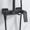 Душевая стойка Shevanik S4136H настенная цвет черный