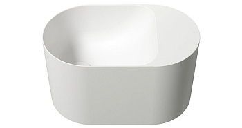 Раковина из искусственного камня Zenon Guadiana 4000.000.000.000.39674 50х30 подвесная цвет белый матовый