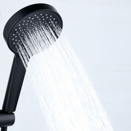 Душевая стойка Bond Circle B01-8888 настенная цвет черный