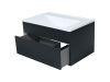 Тумба с раковиной Uperwood Lotus Premium 39340207461 80х50 цвет черный
