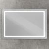 Зеркало с подсветкой BelBagno Kraft SPC-KRAFT-1200-800-SENS-NERO 120х80 подвесное