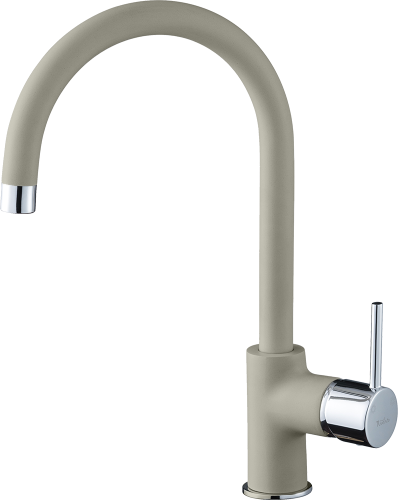 Смеситель для кухни Rivelato 9021203 topazio cromo на мойку хром/бежевый - фото 2