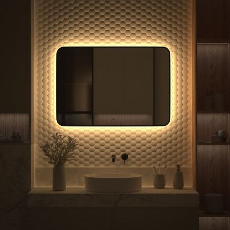 Зеркало с подсветкой Defesto AURA DF 2979RH 100х70 подвесное