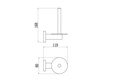 Бумагодержатель Savol S-005652H-1