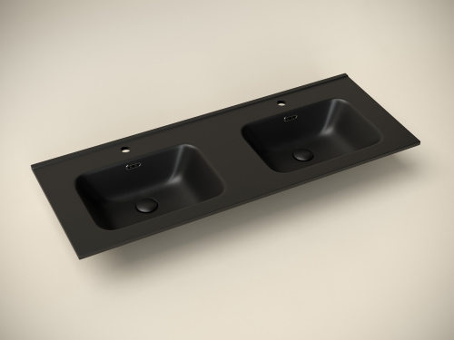 Раковина Ceramica Nova ELEMENT 121 см CN7004MB накладная цвет черный матовый - фото 3