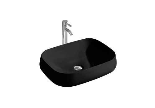Раковина Aquatek 56 см AQ5526-MB накладная цвет черный матовый