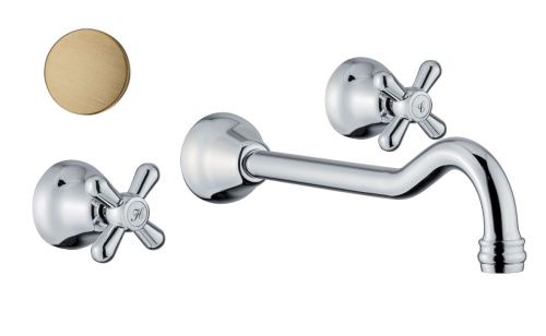 Смеситель для раковины Fiore 26ZZ0636 настенный бронза - фото 2