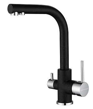 Смеситель для кухни Paulmark ESSEN Es213011-308 на раковину черный