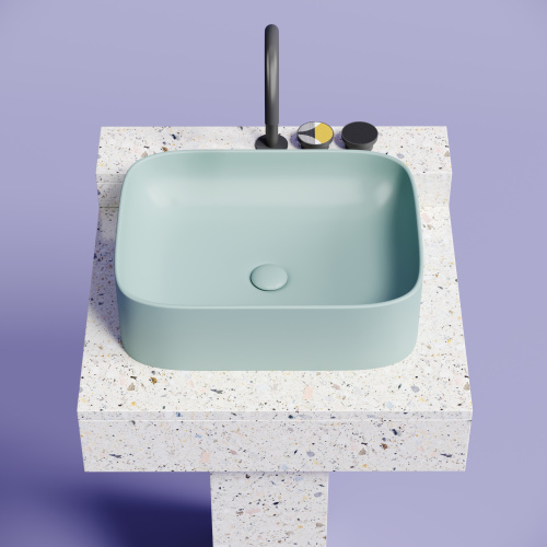 Раковина Ceramica Nova ELEMENT 51 см CN6052MLG накладная цвет зеленый матовый - фото 3