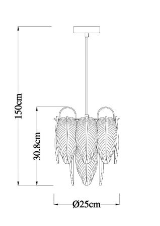 Светильник подвесной Arte Lamp Evie (Евие) A4052SP-1SG