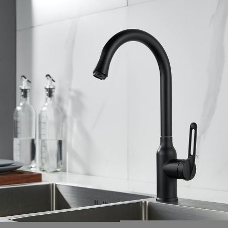 Смеситель для кухни Raffine F103H на мойку черный