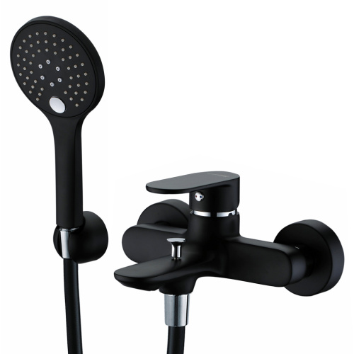 Смеситель для ванны WasserKRAFT Elbe 7400 7401 настенный черный - фото 3