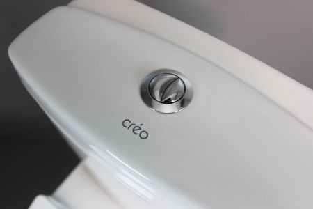 Унитаз напольный с бачком Creo Сeramique TOURS COMBO-TO1003 белый с сиденьем с микролифт душевой смыв