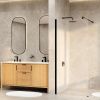Душевая перегородка Wasserkraft Rur 30W 30W39MB-MG 90х200 стекло матовое профиль черный
