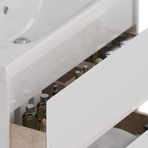 Тумба под раковину LeMark Combi LM03C100T 96х45х65 напольная/подвесная цвет белый - фото 4 Тумба под раковину LeMark Combi LM03C100T 96х45х65 напольная/подвесная цвет белый - фото 4