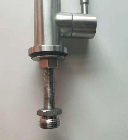 Смеситель для кухни Aquanet Steel AF210-91S на мойку нержавеющая сталь