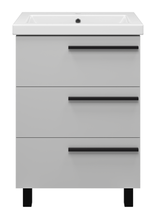 Тумба под раковину Misty Ненси П-Нен-07060-503Я 60х50 напольная цвет серый