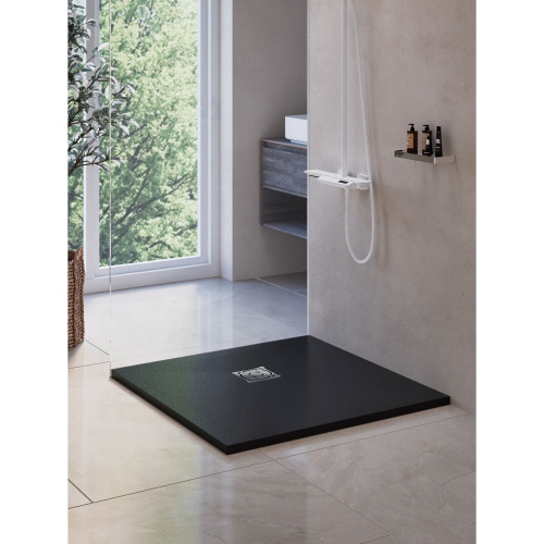 Душевой поддон RGW Stone Tray 16152088-02 80x80  искусственный камень серый - фото 3
